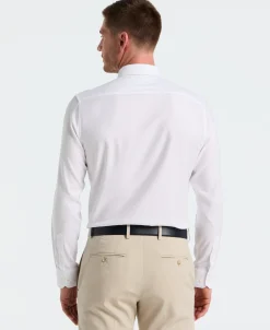 Dobby Micro Diamond Print Dress Shirt