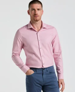 Dobby Micro Diamond Print Dress Shirt
