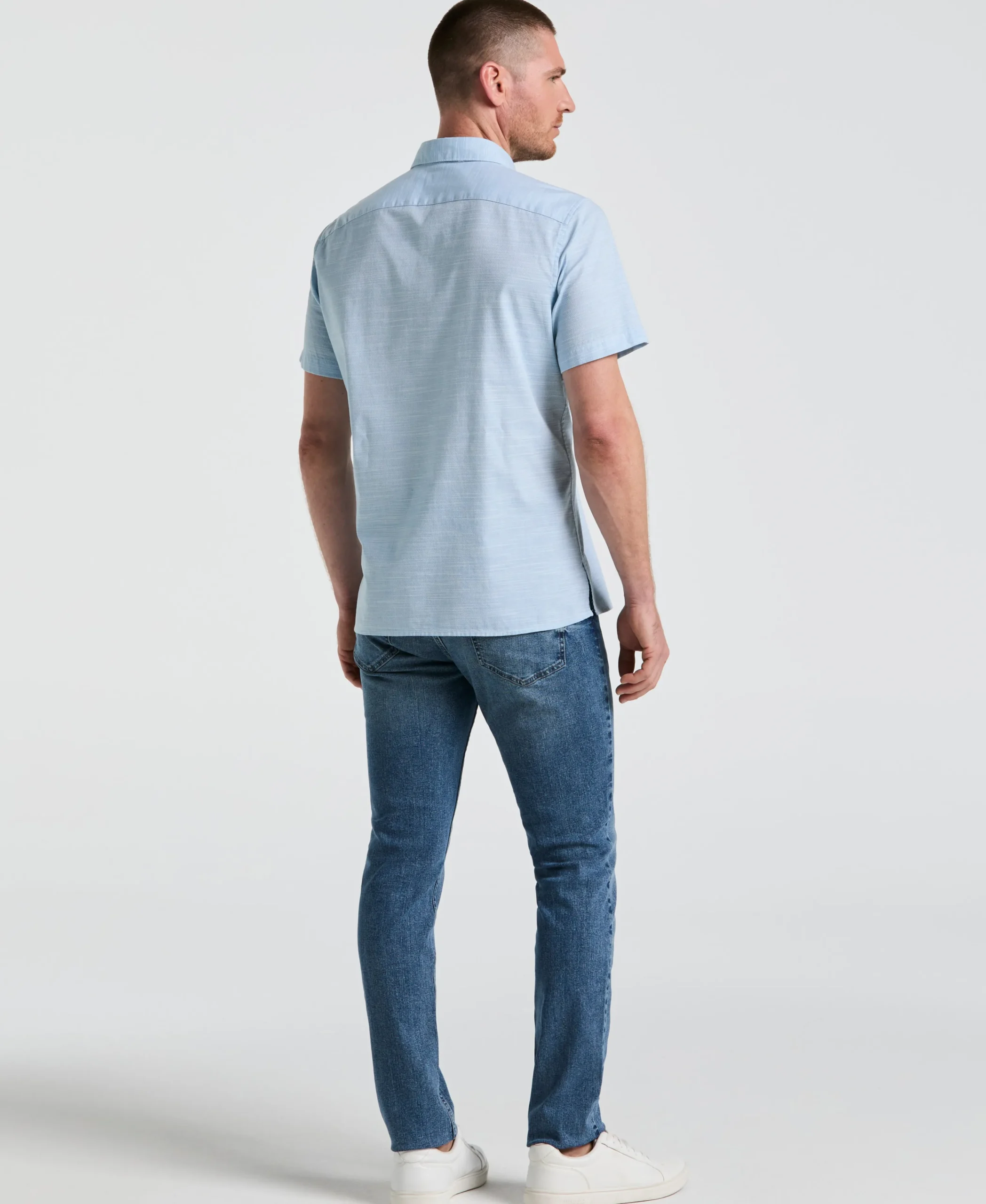Medium Wash Indigo 5 Pocket Denim Pant