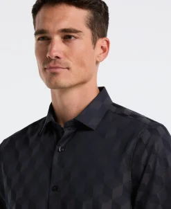NEW! Cube Geo Jacquard Print Shirt