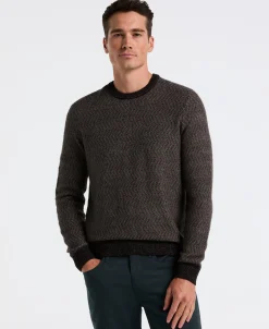 NEW! Herringbone Crew Neck Sweater