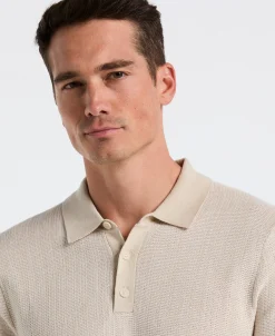 NEW! Mini Geo Jacquard Polo Sweater