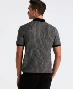 NEW! Mini Geo Jacquard Polo Sweater