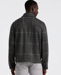 NEW! Plaid Print Knit Short Jacket