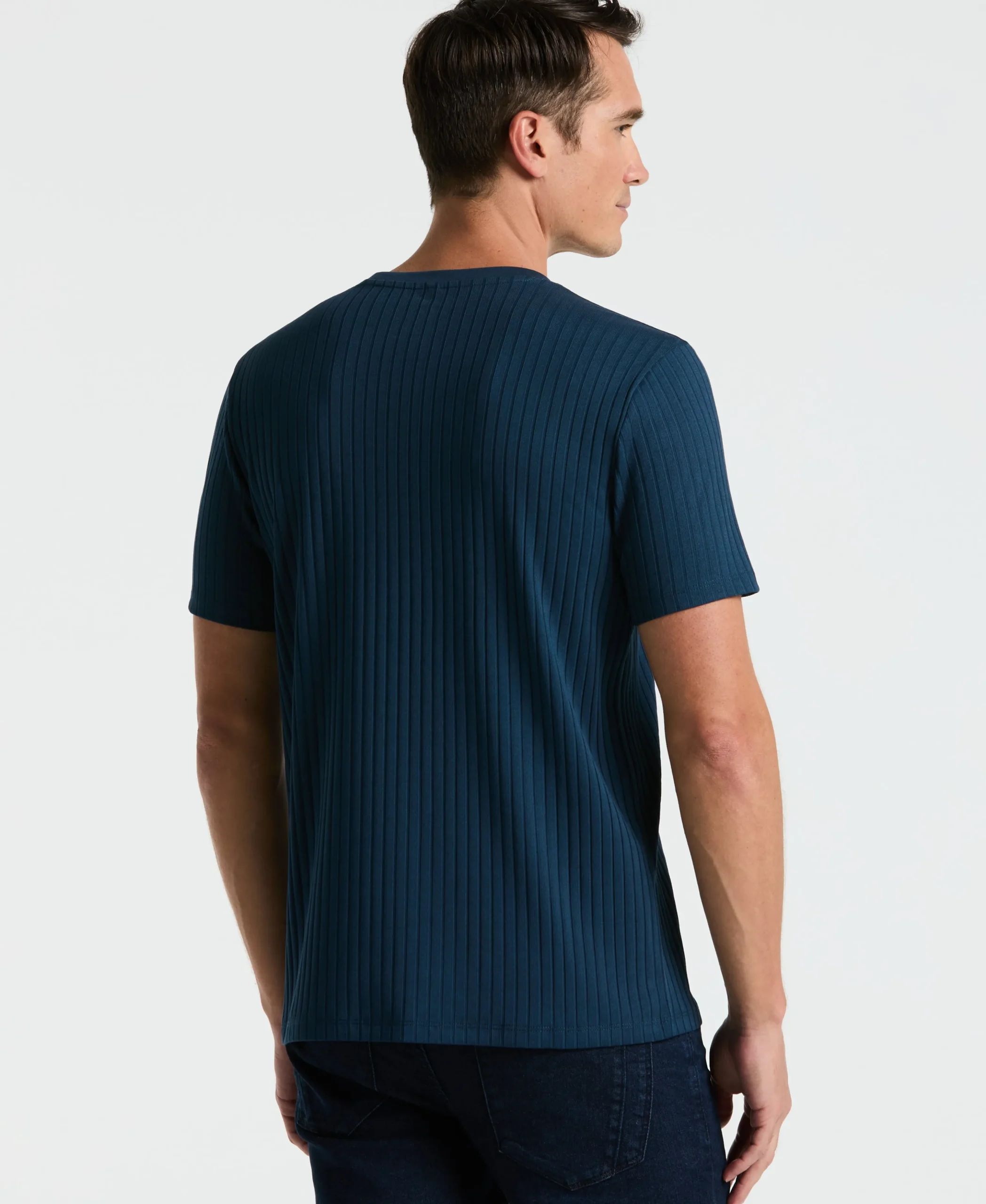 NEW! Ribbed Crew Neck Tee