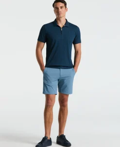 NEW! Ribbed Quarter Zip Polo