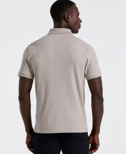 NEW! Ribbed Quarter Zip Polo