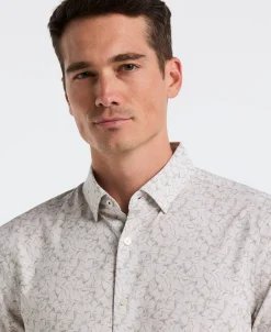 NEW! Slim Fit Linear Floral Shirt