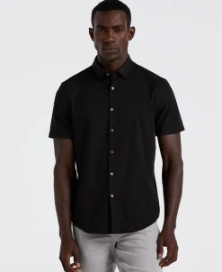 NEW! Slim Fit Ribbed Short Sleeve Shirt