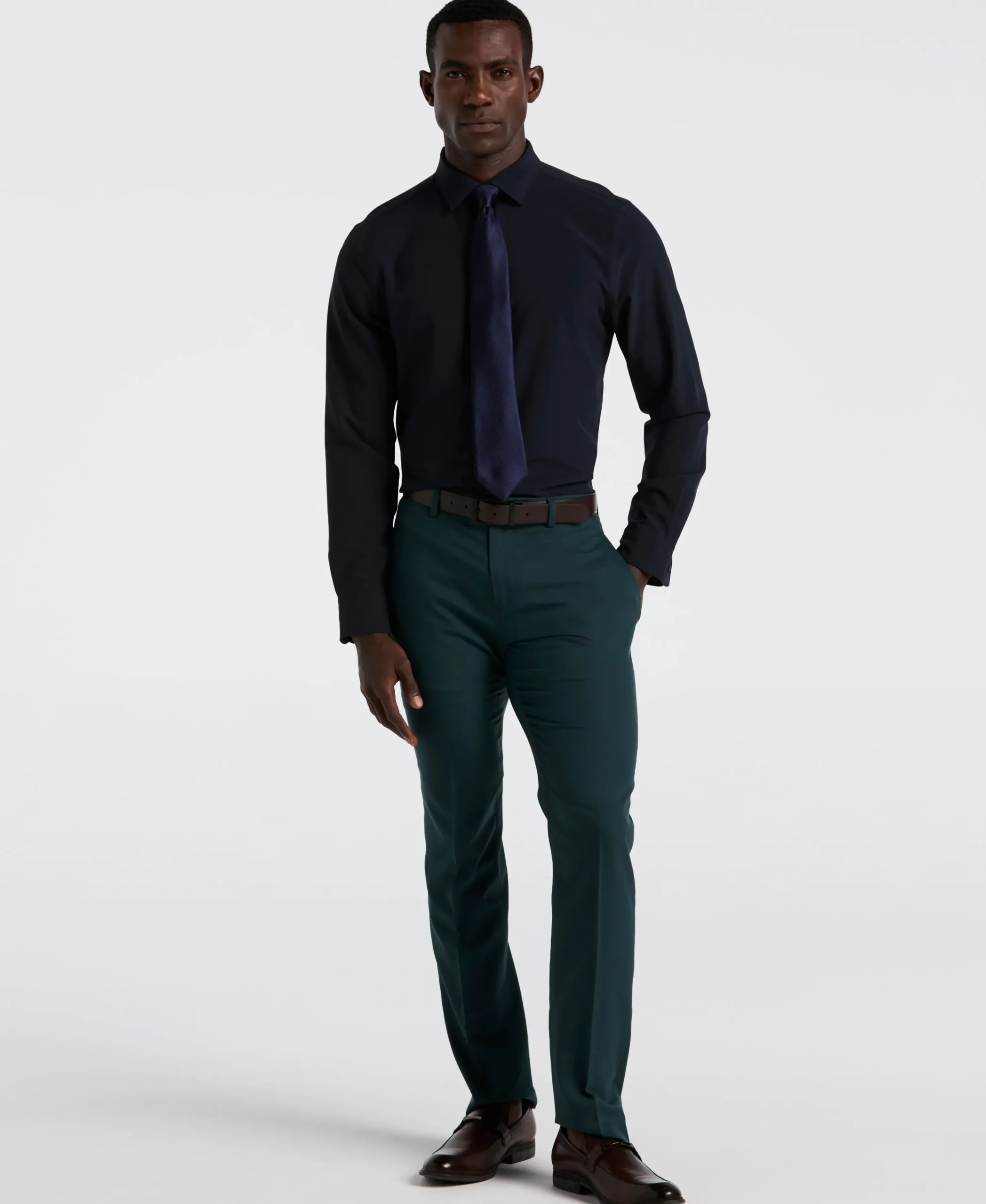 NEW! Slim Fit Tech Solid Total Stretch Dress Shirt