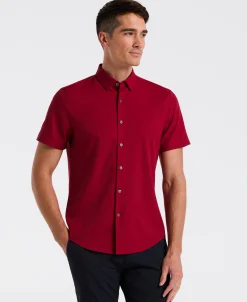 NEW! Slim Fit Total Stretch Solid Shirt
