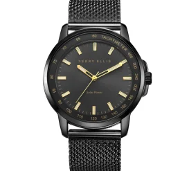 NEW! Solar Powered Gunpowder Stainless Steel Mesh Bracelet Watch