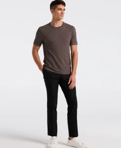 NEW! Square Pattern Crew Neck Sweater Tee