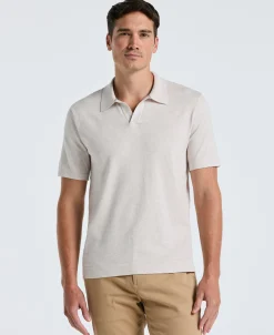 NEW! Tech Knit Open Collar Sweater Polo