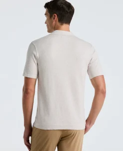 NEW! Tech Knit Open Collar Sweater Polo