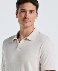 NEW! Tech Knit Open Collar Sweater Polo
