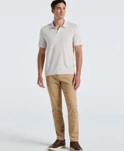 NEW! Tech Knit Open Collar Sweater Polo