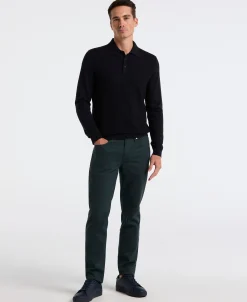 NEW! Textured Front Polo Sweater