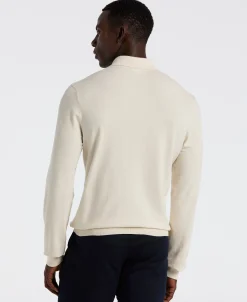 NEW! Textured Front Polo Sweater