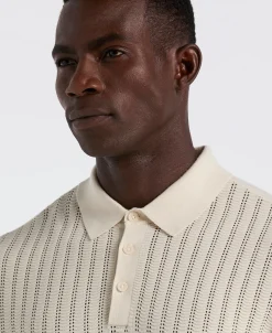 NEW! Textured Front Polo Sweater