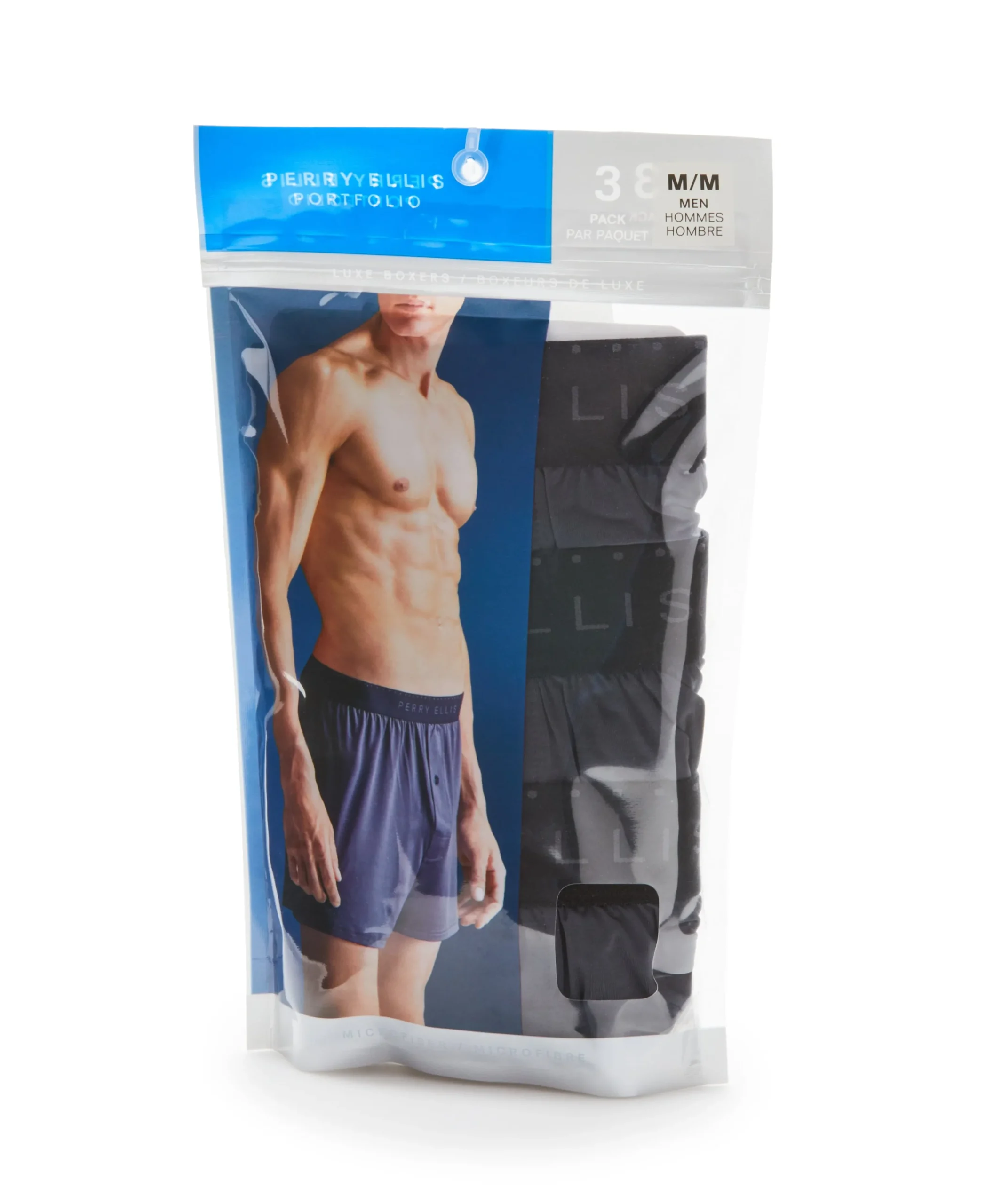 3-Pack Charcoal Solid Luxe Boxer Short