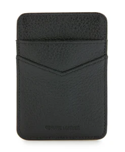 Pebble Leather Phone Card Holder