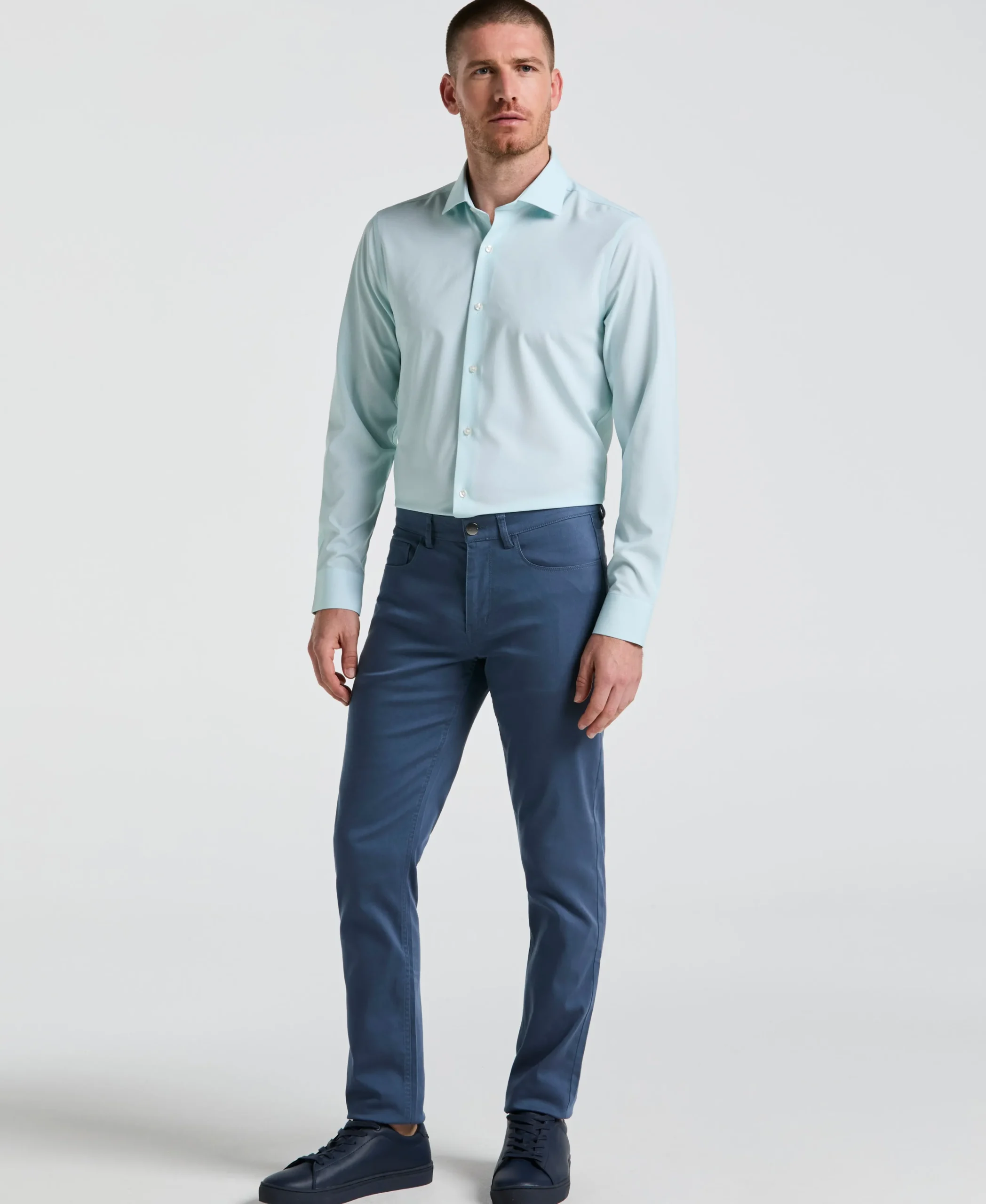 Performance Tech Geo Print Dress Shirt