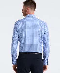 Performance Tech Gingham Print Dress Shirt