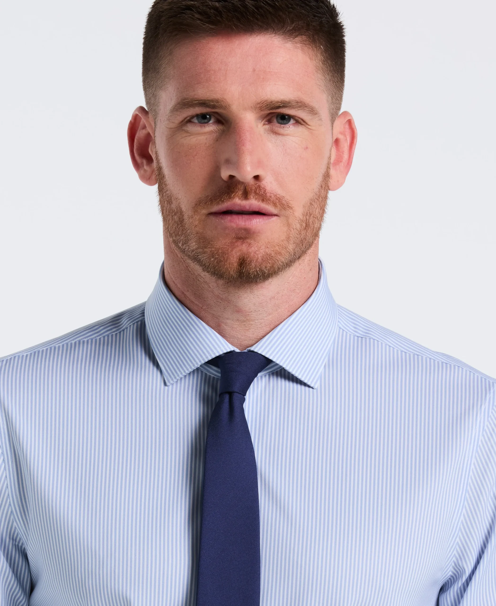 Performance Tech Striped Print Dress Shirt