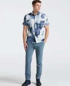Poplin Watercolor Print Shirt