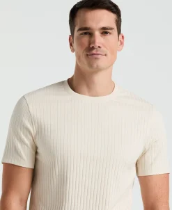 Ribbed Crew Neck Tee