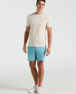 Ribbed Crew Neck Tee