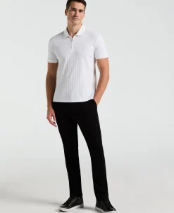 Ribbed Quarter Zip Polo