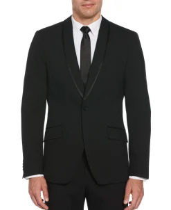 Slim Fit Black Stretch Tuxedo