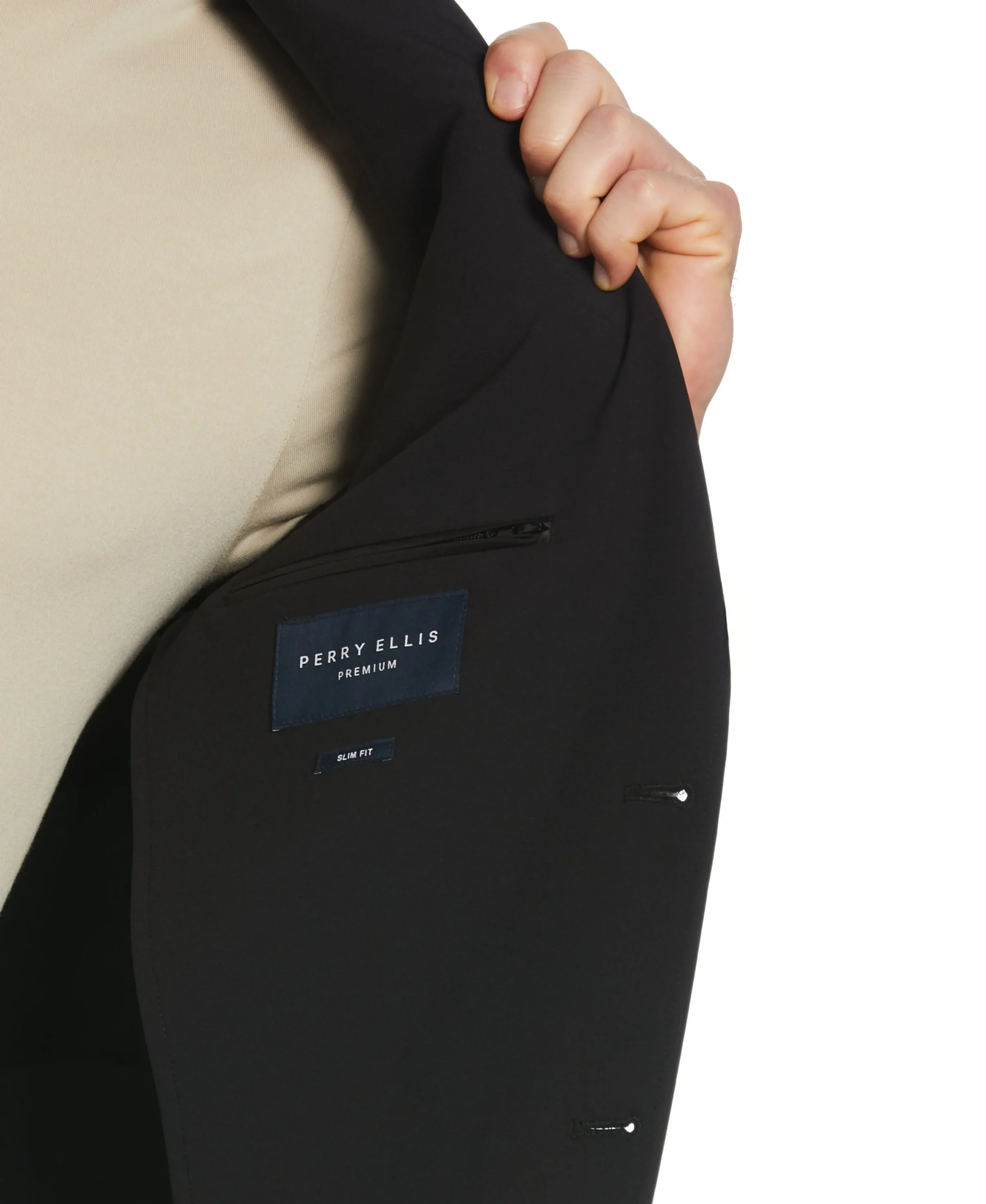 Slim Fit Black Tech Suit