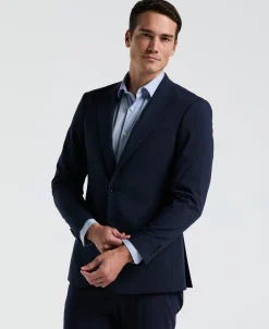 Slim Fit Blue Pinstripe Suit