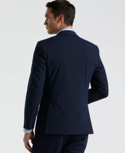 Slim Fit Blue Pinstripe Suit