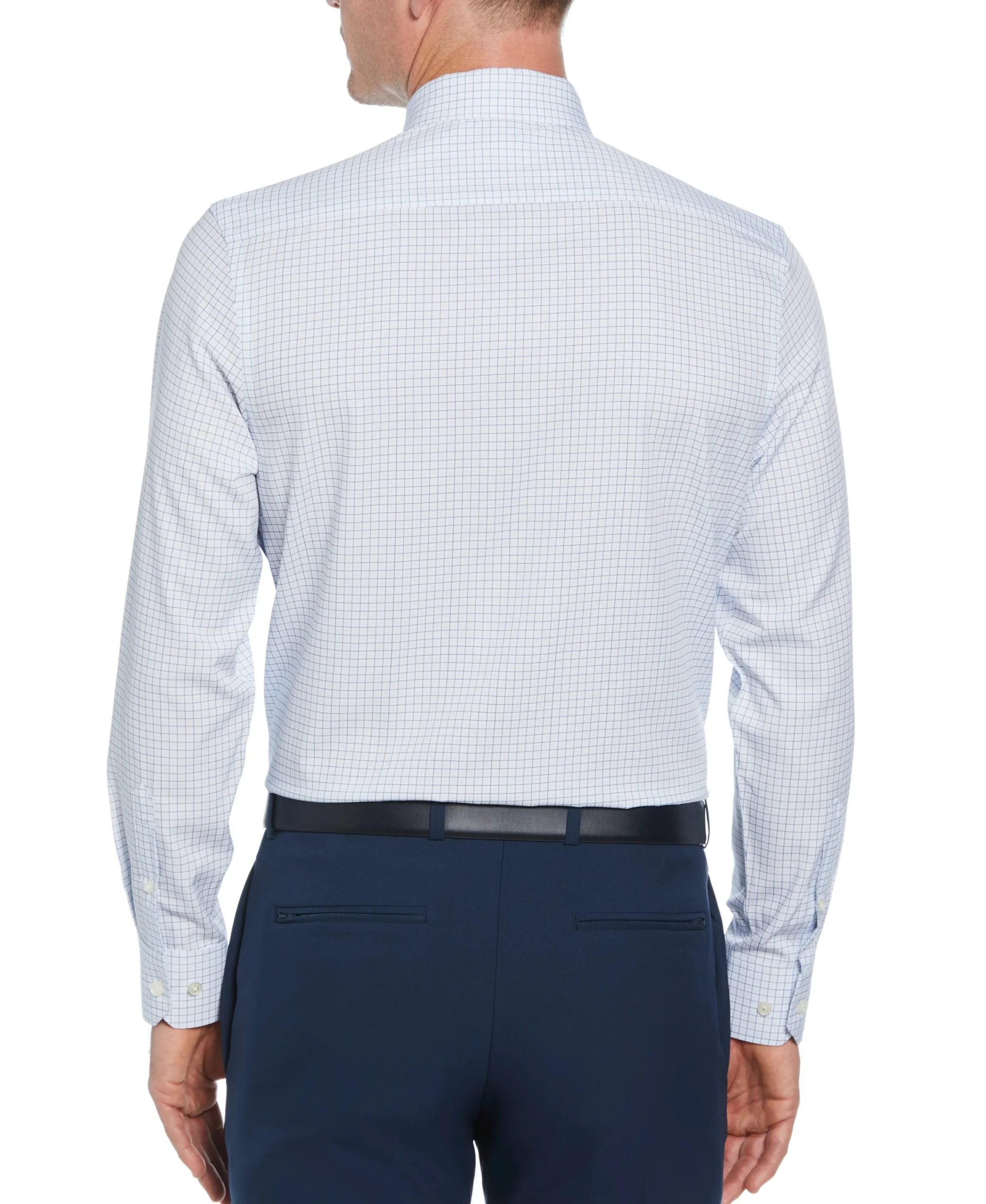 Slim Fit Button-Down Check Dress Shirt