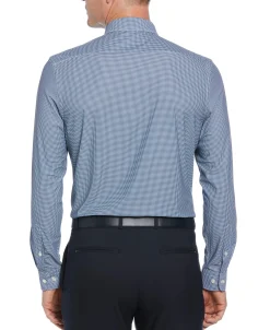 Slim Fit Checkered Button-Down Dress Shirt