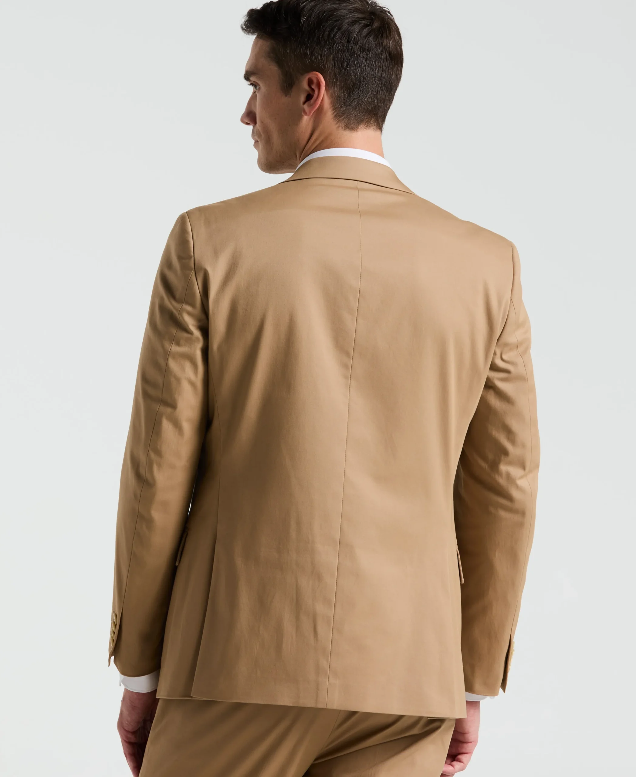 Slim Fit Cotton Blend Suit Jacket