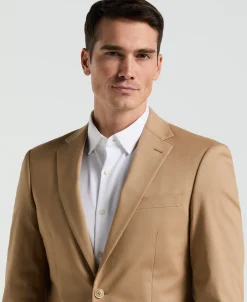 Slim Fit Cotton Blend Suit Jacket