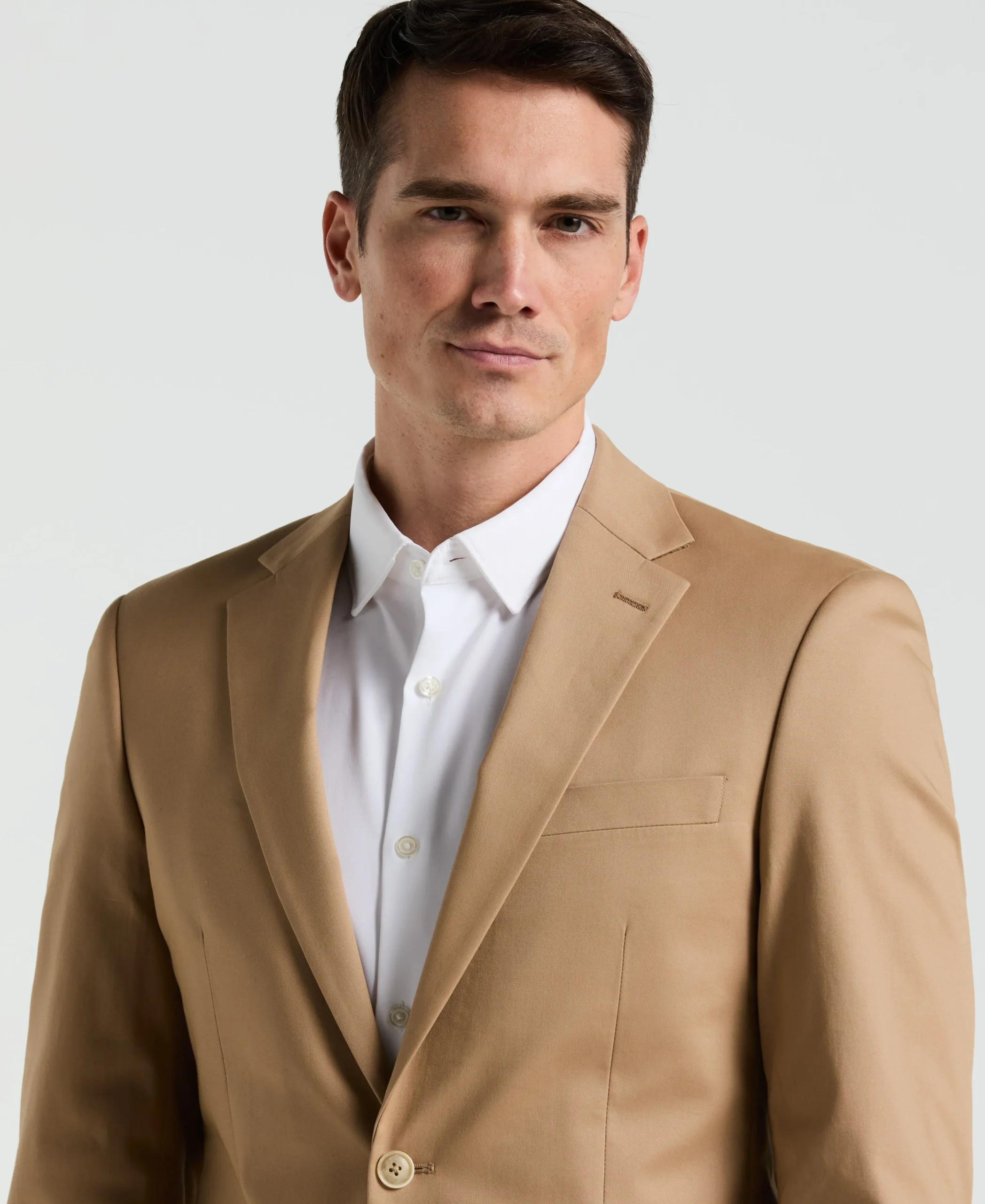 Slim Fit Cotton Blend Suit Jacket