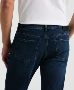 Slim Fit Dark Wash Indigo 5-Pocket Denim Jeans