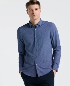 Slim Fit Float Total Stretch Pattern Shirt