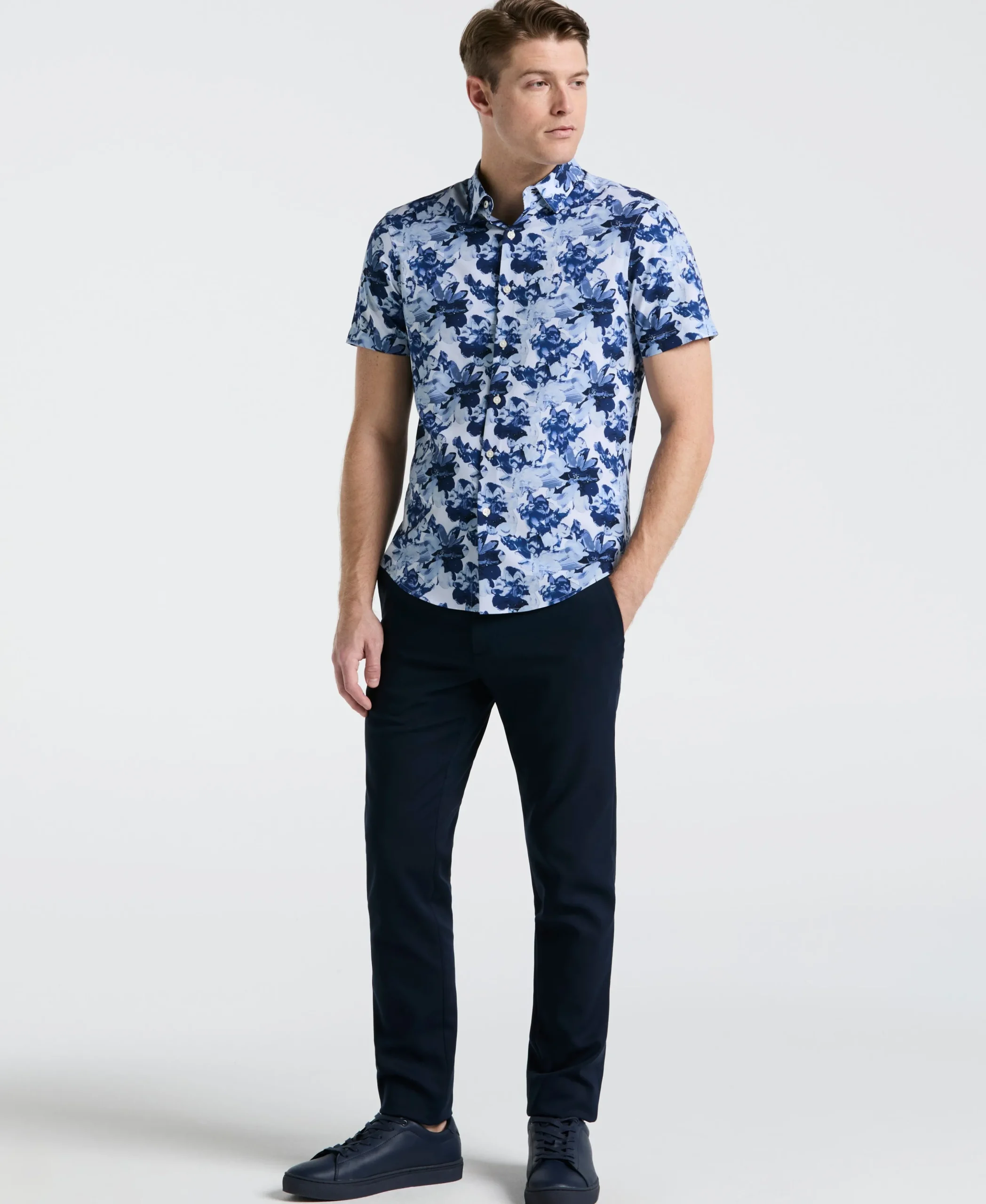 Slim Fit Floral Print Shirt