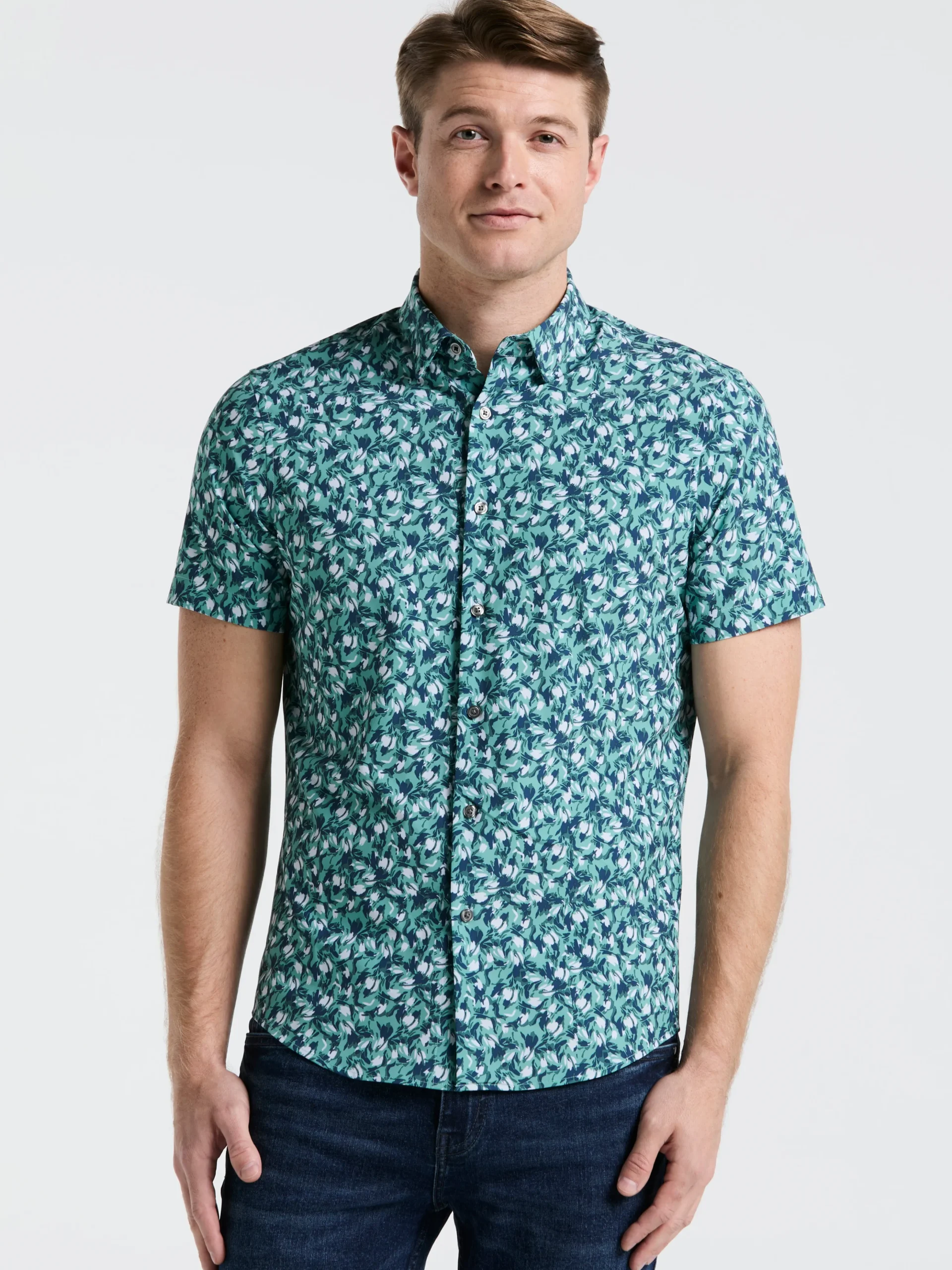 Slim Fit Floral Print Shirt