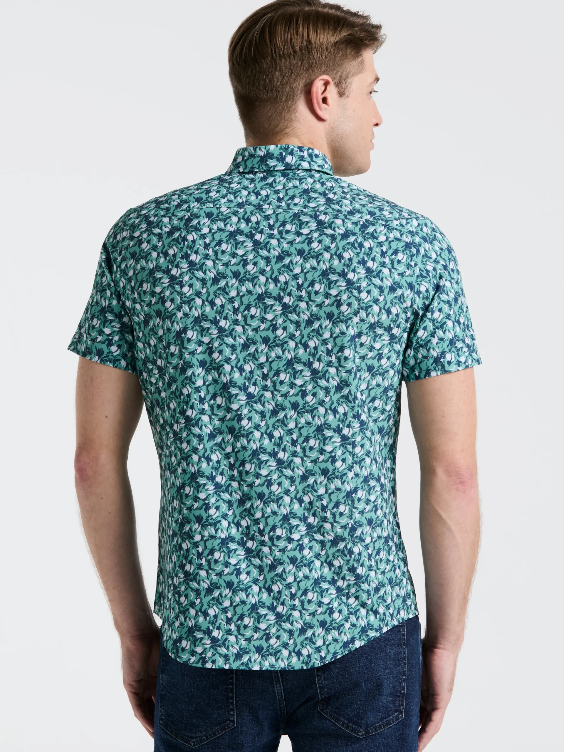 Slim Fit Floral Print Shirt