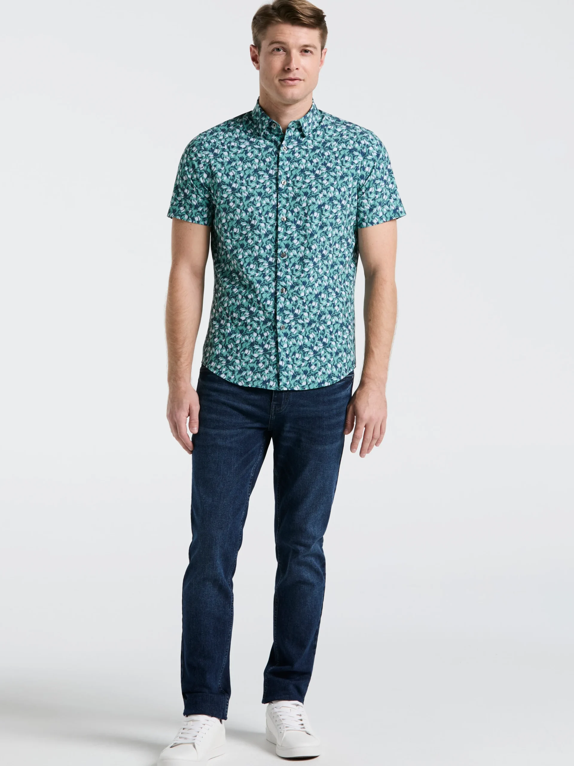 Slim Fit Floral Print Shirt