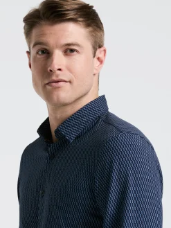 Slim Fit Geometric Print Shirt