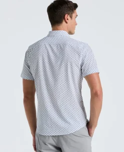 Slim Fit Geometric Stripe Shirt